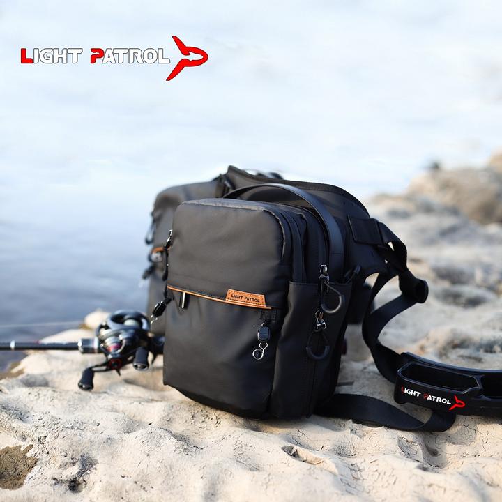 轻巡多功能战术便携斜插竿涉水耐磨路亚包腰包cm路亚腰包路亚包