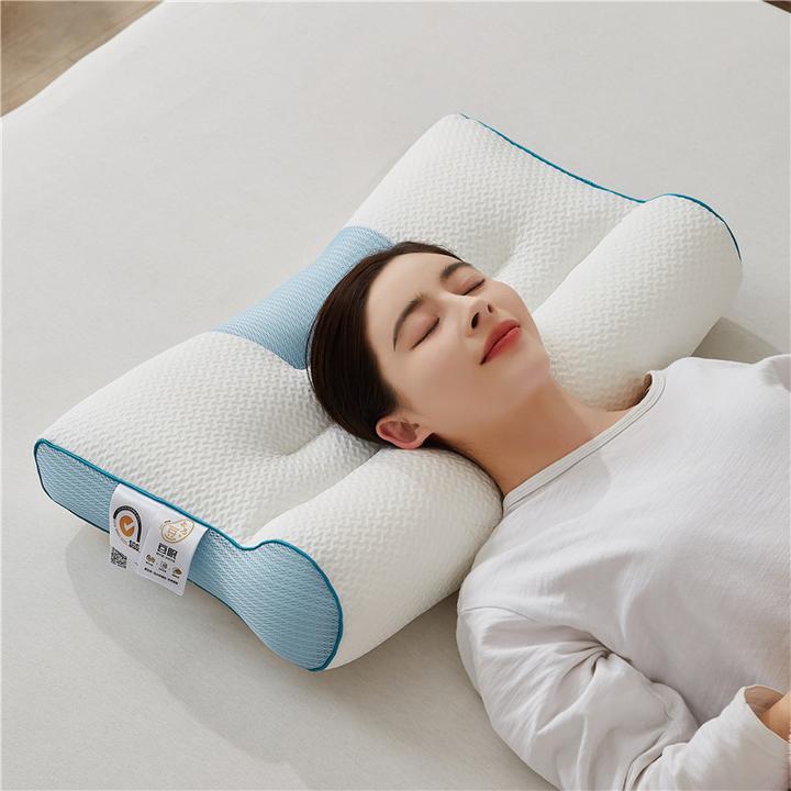 立体骨科颈椎反弓牵引护颈椎助眠枕头富贵包专用枕芯一对装家用