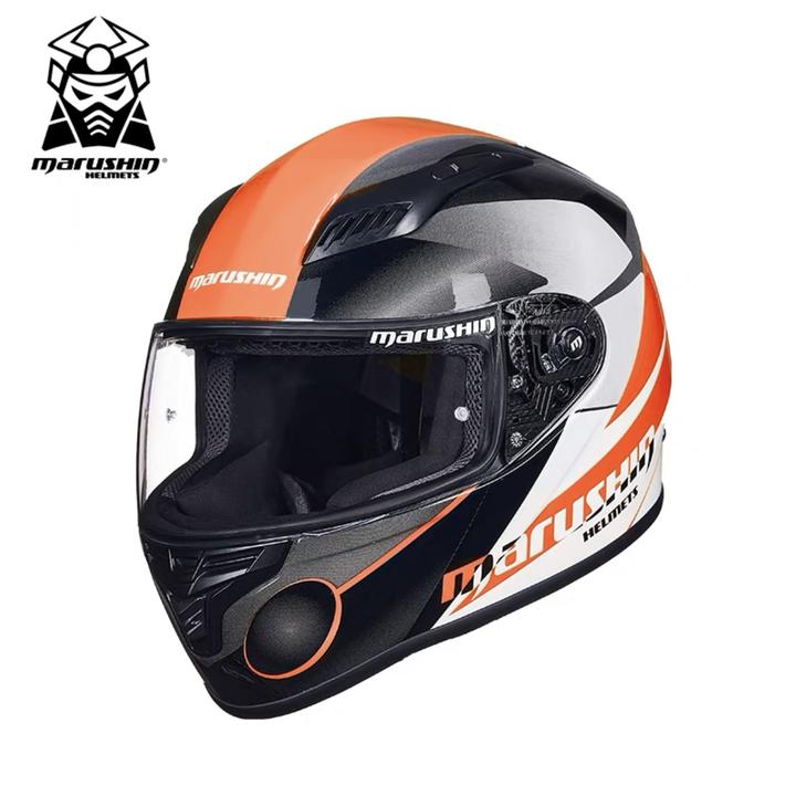 【直播专属】特价款玻璃纤维马鲁申机车摩托车头盔骑行透气3C认证