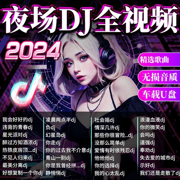 2024抖音网络流行DJ歌曲车载盘2024新热门劲爆dj无损高音质音乐