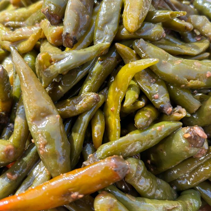 农家酱缸腌辣椒 400克/袋 酱三樱椒小尖椒咸菜