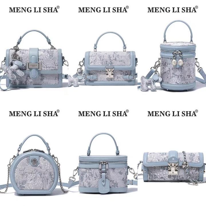 香港轻奢牛皮女包2025新款时尚刺绣单肩斜挎百搭高级感手提女包包