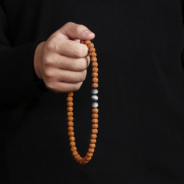 精选高密小金刚菩提藏式手持手串尼泊尔原籽盘龙纹男女文玩精品