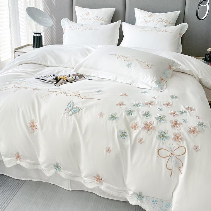 长绒棉四件套全棉纯棉100床单被套高档床上用品