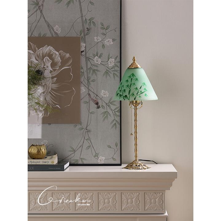 契阔家居 Sinan繁花海派民国风古董黄铜艺术台灯氛围灯卧室床头灯