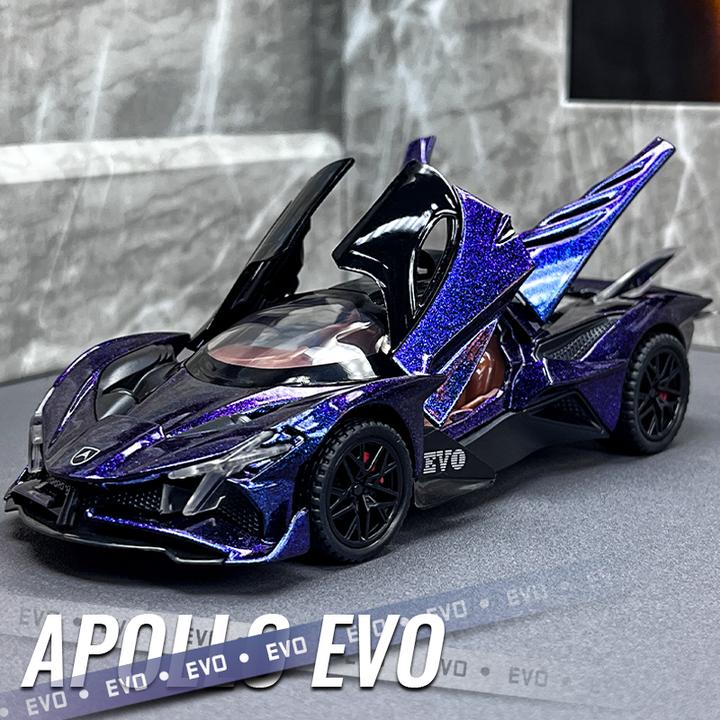 阿波罗太阳神车模型仿真合金小汽车男孩赛车玩具亮灯合金模型车