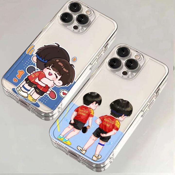 适用iPhone13promax莎头组合14promax手机壳小众苹果15软12创意11