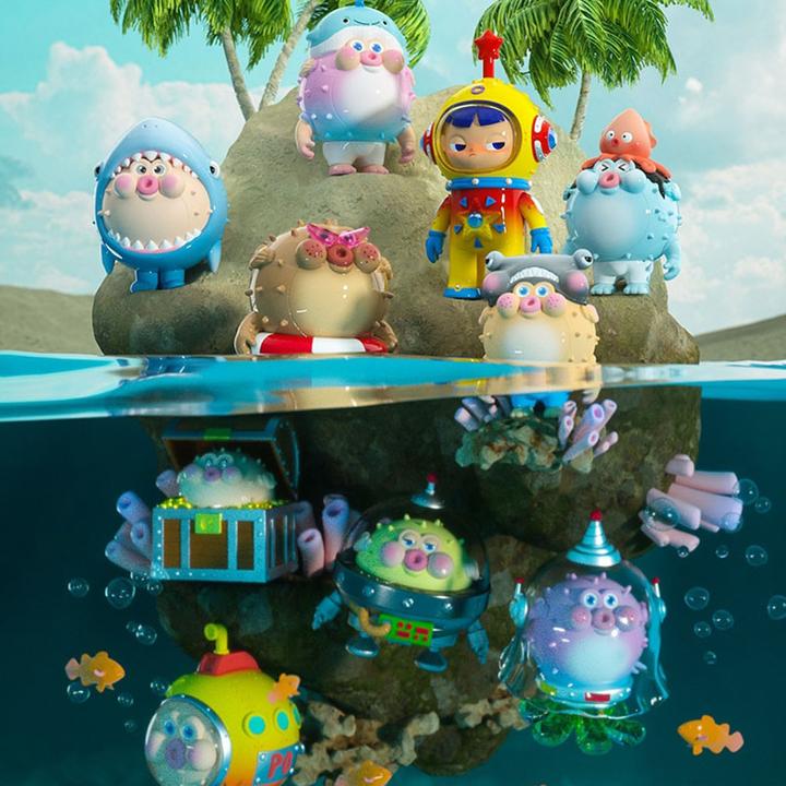 【开盒不退不H】正版CHUBBY POPOP双色海洋系列创意手办盲盒潮玩