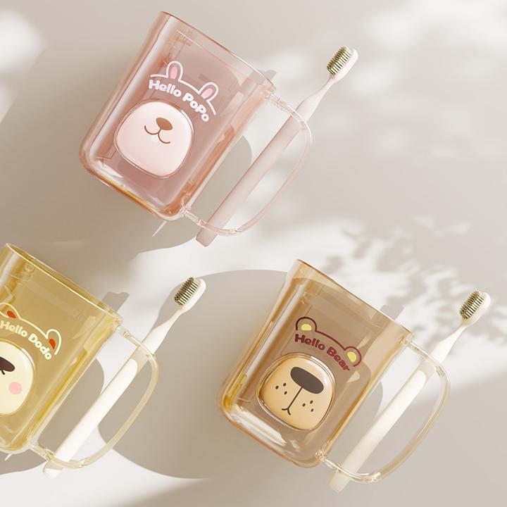 荞芬漱口杯轻奢透明牙刷杯宿舍高颜值情侣洗漱杯儿童牙杯刷牙杯