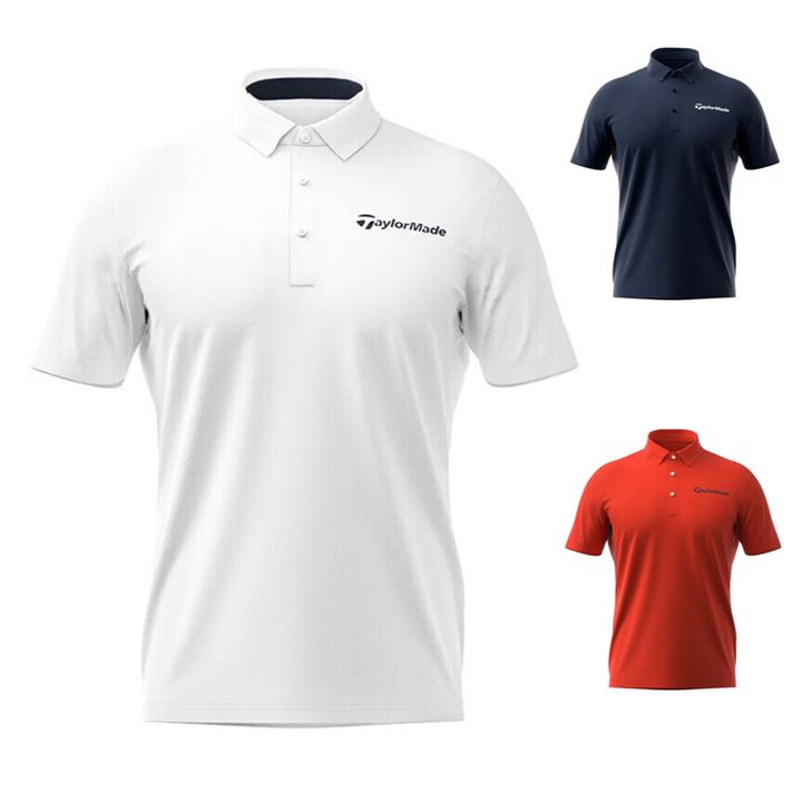 夏款高尔夫男装短袖polo衫休闲时尚宽松透气吸湿排汗速干运动球衣