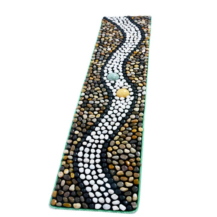 鹅卵石地垫  足底垫雨花石脚垫  石子指压板家用穴位足疗脚垫品质