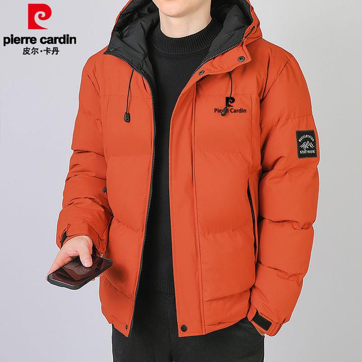 皮尔卡丹冬季棉服男加厚保暖连帽时尚棉衣外套冬装棉袄男装