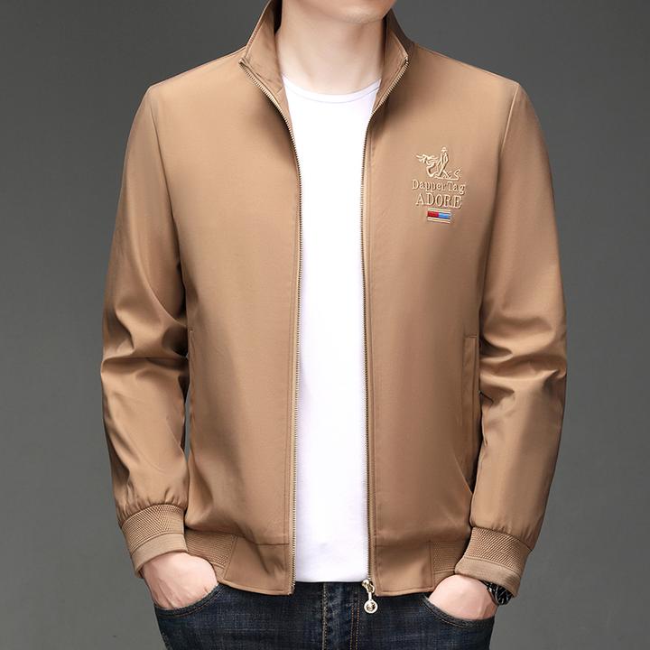 2024春秋季潮流刺绣夹克男轻奢休闲外套