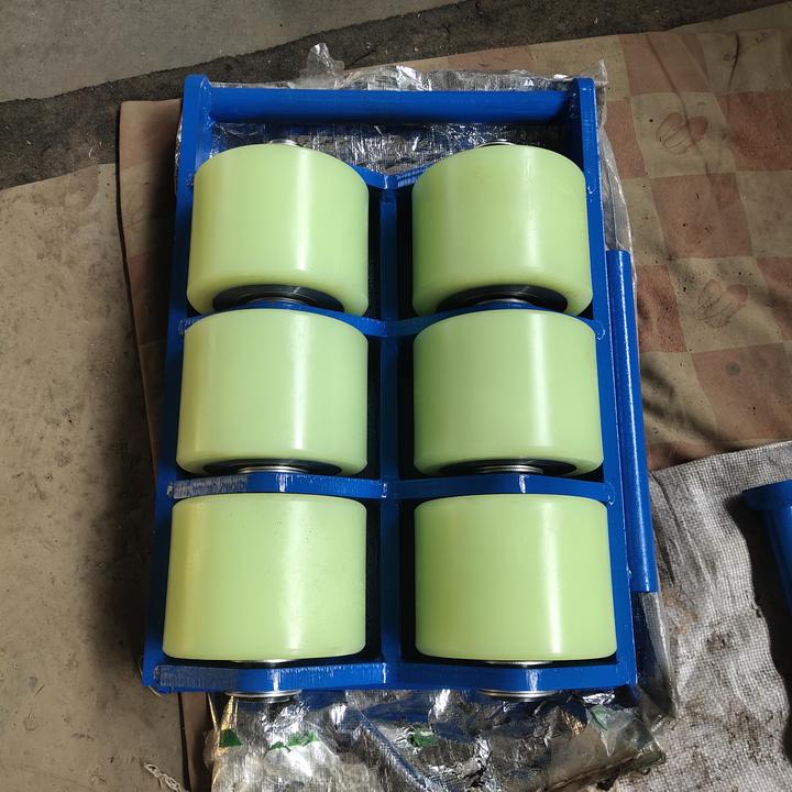 横向大6轮搬运坦克车坦克轮进口聚氨酯120*90轮子4个轴承一对工具