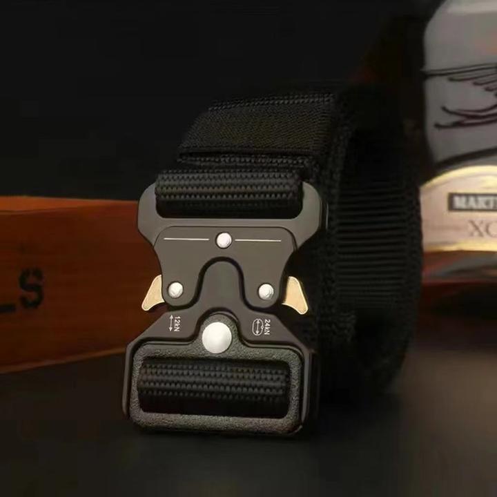 高档战术腰带加长男士户外运动帆布皮带韩版快开休闲男款收腰军工