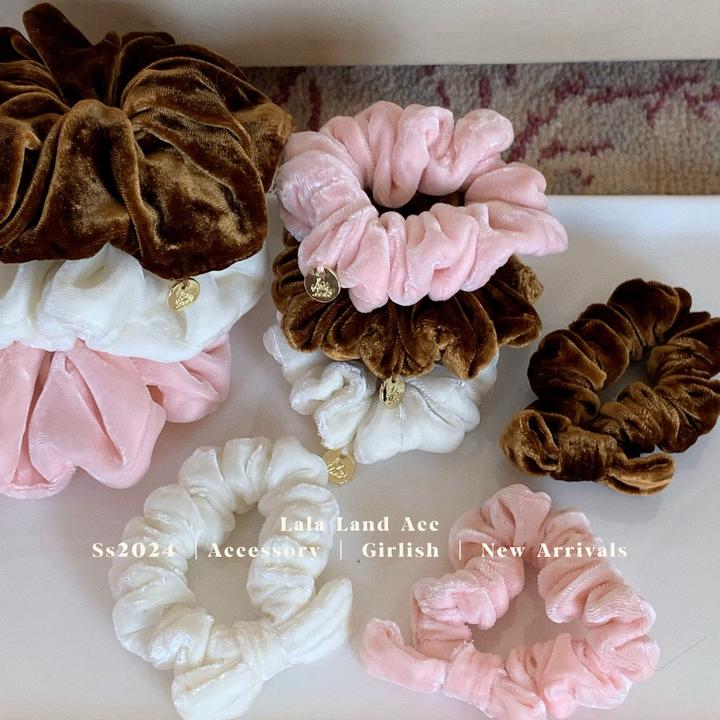 复古法式丝绒质感大肠圈发圈头饰简约扎头发圈发饰高级感盘发头绳