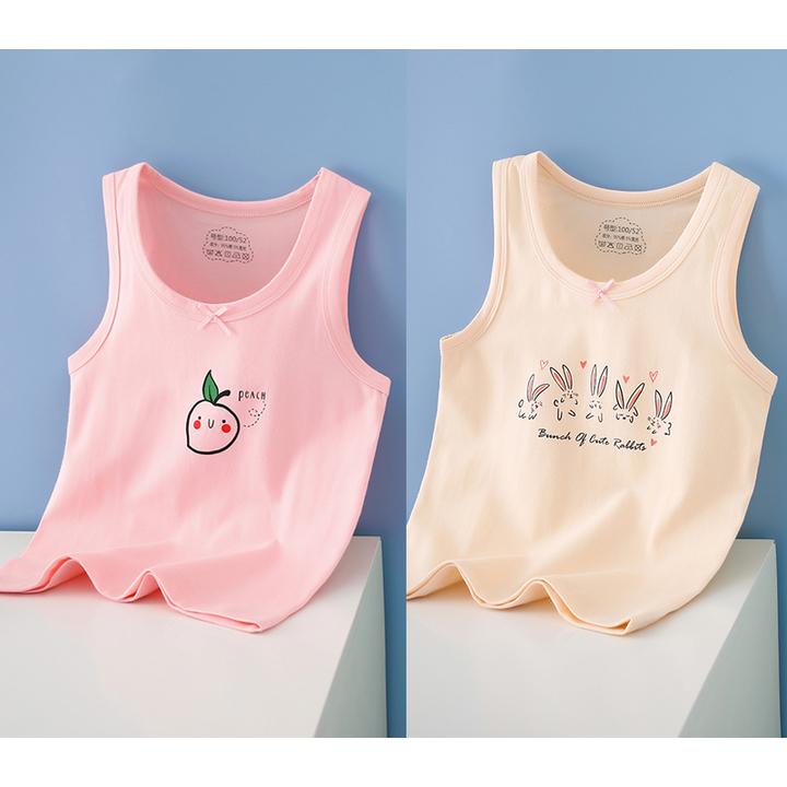 儿童背心宝宝婴儿女孩夏季女童纯棉打底护肚透气内穿吊带无袖背心