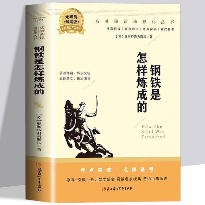 钢铁是怎样练成的 中学生课外阅读书籍 青少年世界名著作品