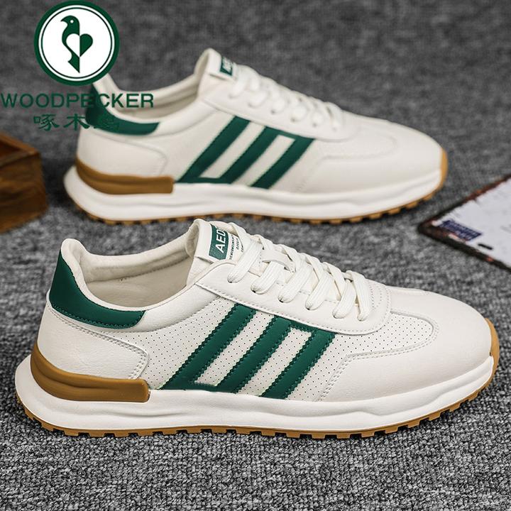 woodpecker/啄木鸟秋季休闲时尚百搭板鞋男士潮鞋低帮