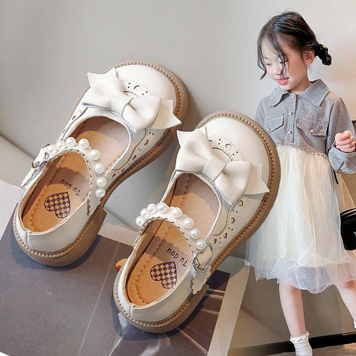 小皮鞋厚底2024春夏新款儿童鞋子春秋季漆面皮女孩软面公主鞋