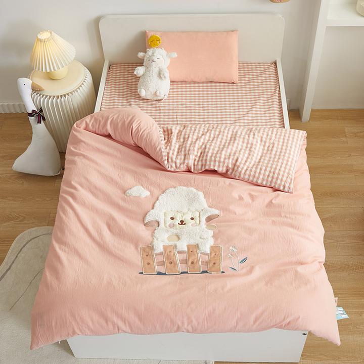 子供A类水洗棉幼儿园午睡床品六件套纯棉幼儿园被子三件套含芯