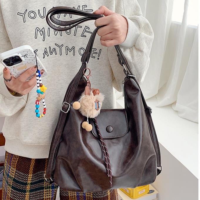 【带挂件】一包背包女单肩包大容量百搭斜挎包包包女款爆款新款