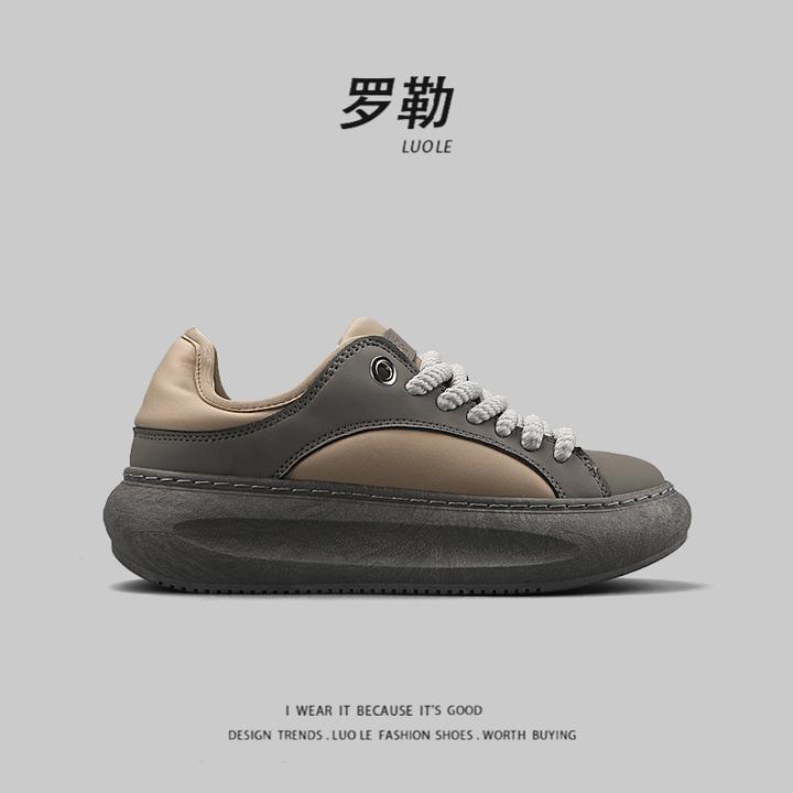 LUOLE罗勒稀缺捡漏外贸男士阿甘板鞋夏季小众ins潮流百搭休闲鞋