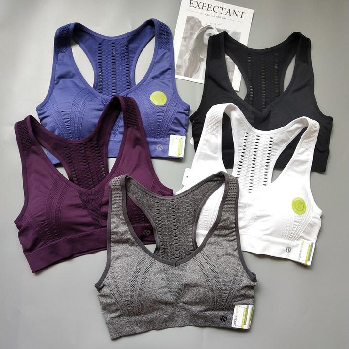 美国单~高强度运动文胸女防震透气速干跑步健身瑜伽背心式瑜伽服