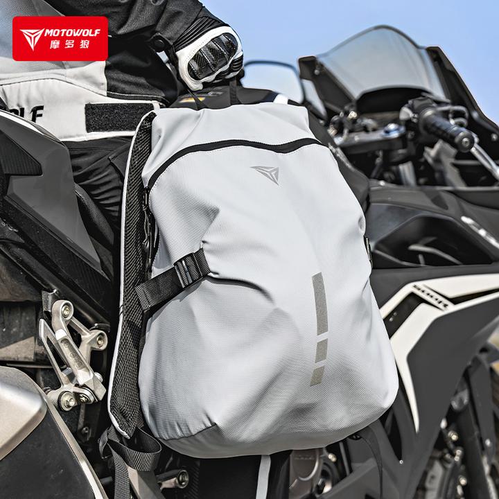 摩多狼骑行背包适用机车头盔包防水收纳户外双肩摩旅骑行背包