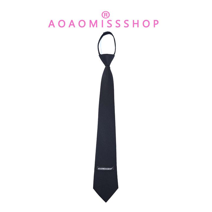 【黑色领带】AOAOMISSSHOP鳌鳌家纯色休闲可搭配衬衫