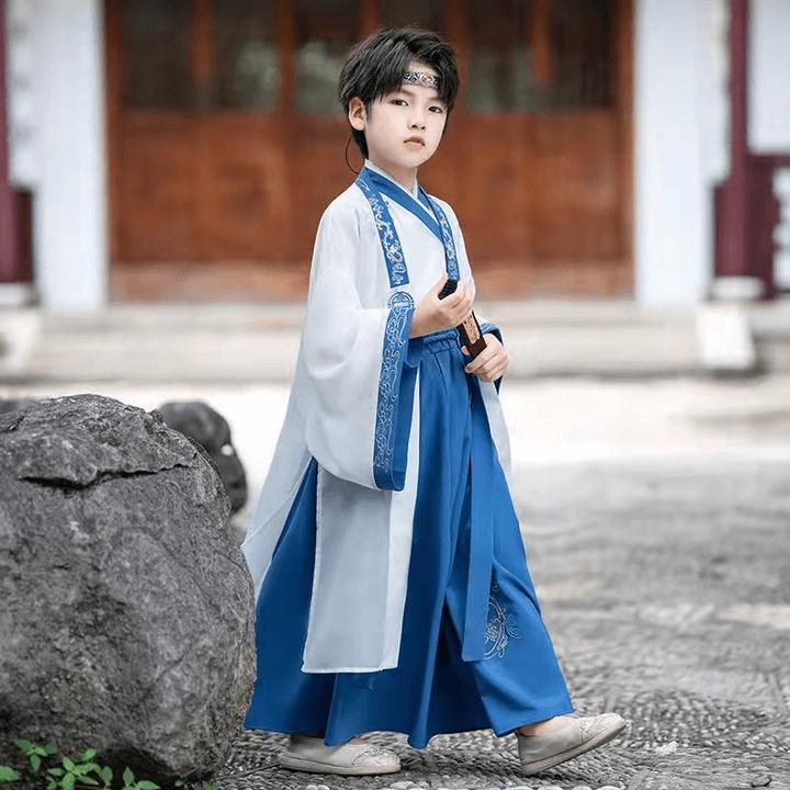 中秋节汉服儿童男2024春秋季新款帅气国学古风少年中国风汉服拍照