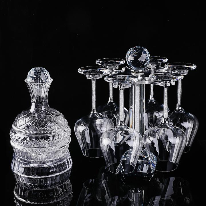 《镇店之宝》高档红酒杯套装高脚杯葡萄酒杯轻奢酒具2024创意醒酒器