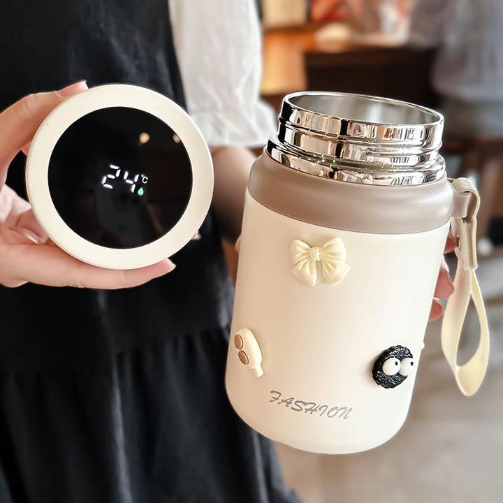 便携大容量316保温杯男女新款泡茶水杯显温高颜值大口径保温水壶