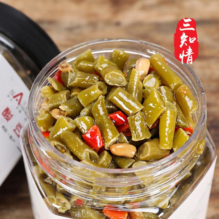 三知情 酸豆角280克/瓶  酸辣脆爽鲜嫩下饭湖南家乡即食口味爽口