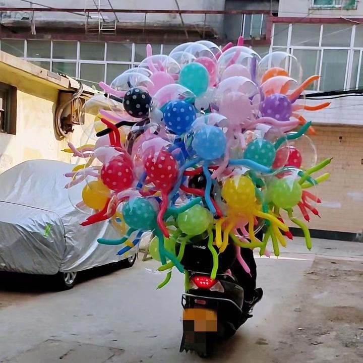 网红气球飞天章鱼飞天猪青蛙气球皮100个起拍 不带气体自备氢气