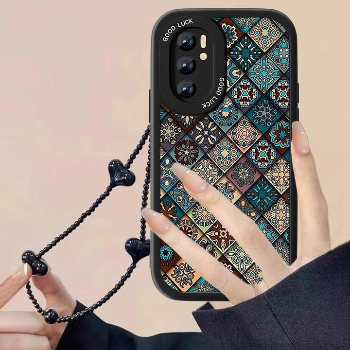 云纹图腾适用opporeno6手机壳女Reno6pro新款全包reno6pro+小羊皮