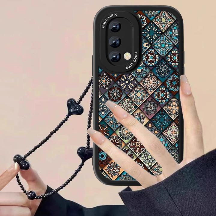 云纹图腾适用oppoa93手机壳女a92s新款全包A93S小羊皮a95防摔硅胶