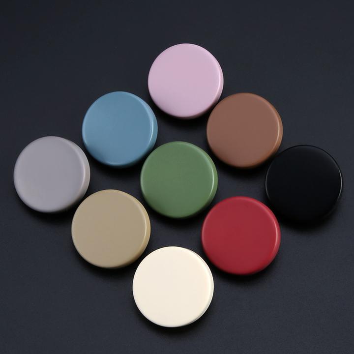 平面扣子高档大衣西装外套衣服彩色百搭圆形纽扣毛衣开衫树脂钮扣