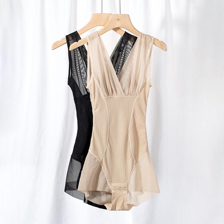 肤色夏季薄款超薄塑身衣女美体塑形紧身修身轻薄透气连体束身内衣