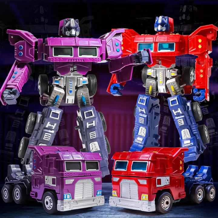 变形玩具汽车金刚机器人战士手办模型擎天黄蜂柱惯性正版儿童男孩