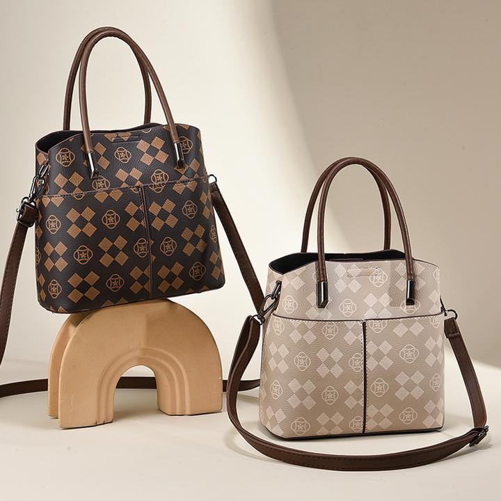 手提包女2025新款潮气质时尚百搭单肩斜挎包大容量水桶包手拎包