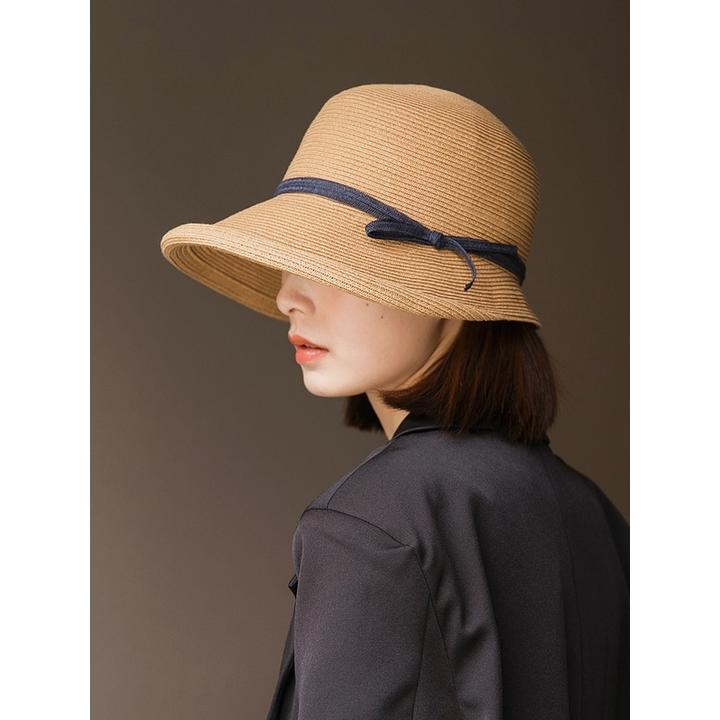 MauroPoli/玛芮百利大檐草帽女夏季日系小清新防晒大檐草帽