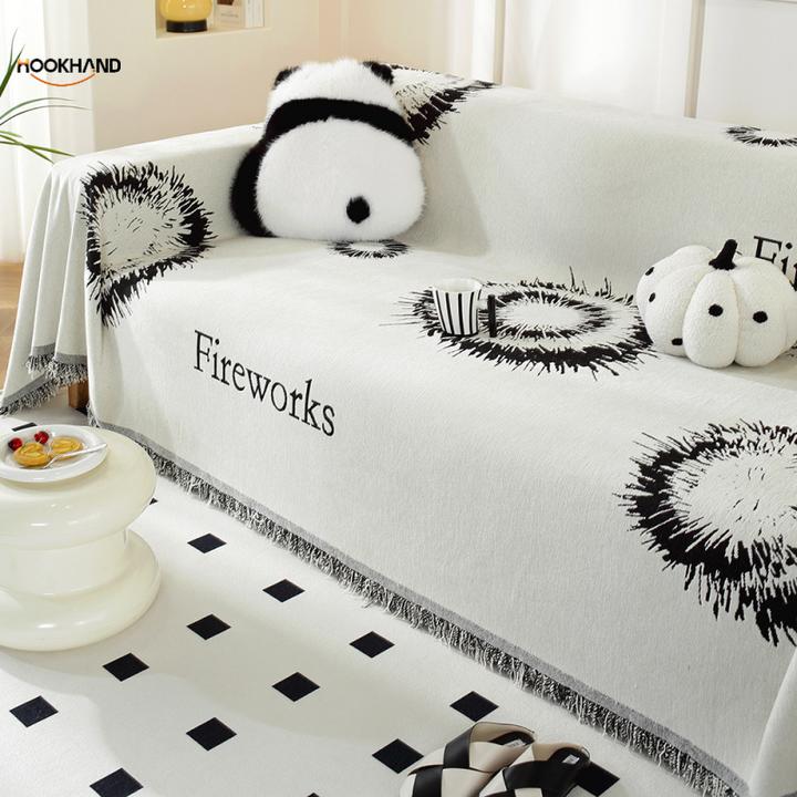 万能全盖沙发巾雪尼尔四季通用盖布巾轻奢风一片式皮沙发垫罩布艺