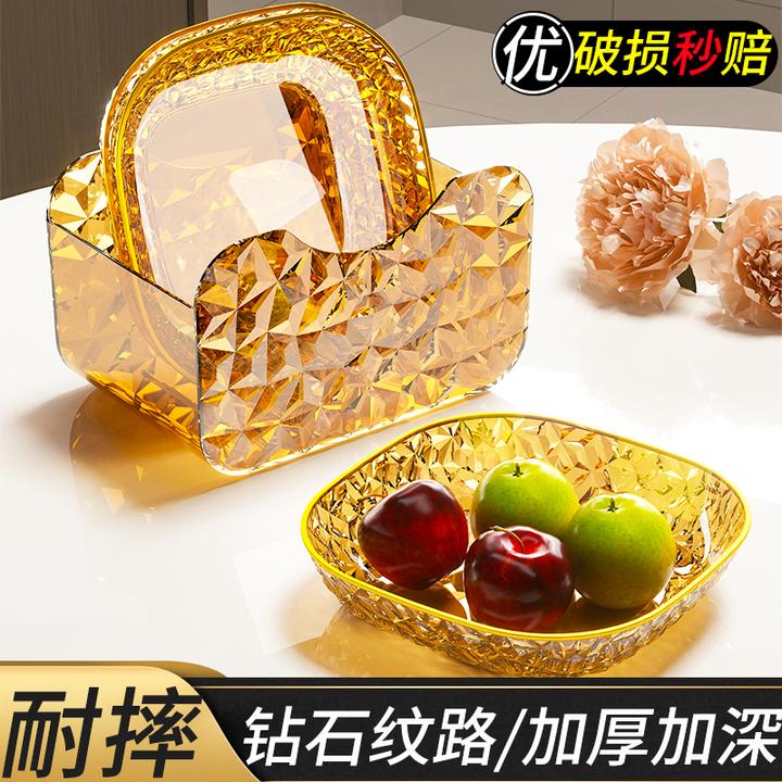 2024新款吐骨碟家用轻奢吐骨头盘碟垃圾渣盘食品级水果盘零食碟子