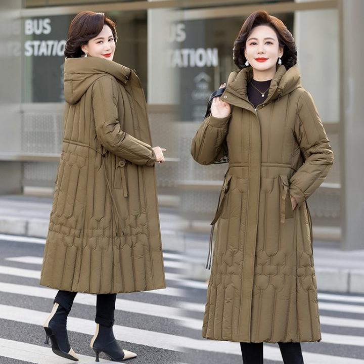 女装冬新款高端奢华棉衣加厚修身长款棉服过膝保暖妈妈棉袄