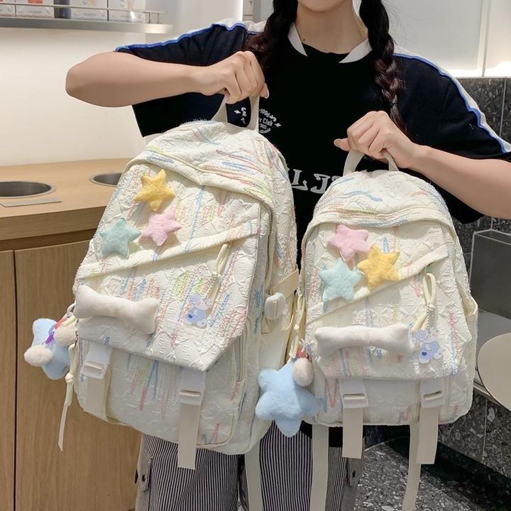2024新款书包女学生韩版高中生初中生双肩包可爱大容量高颜值背包