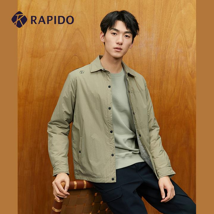 Rapido秋冬新款男子O系列户外风潮休闲舒适撞色保暖棉服CN3938O51