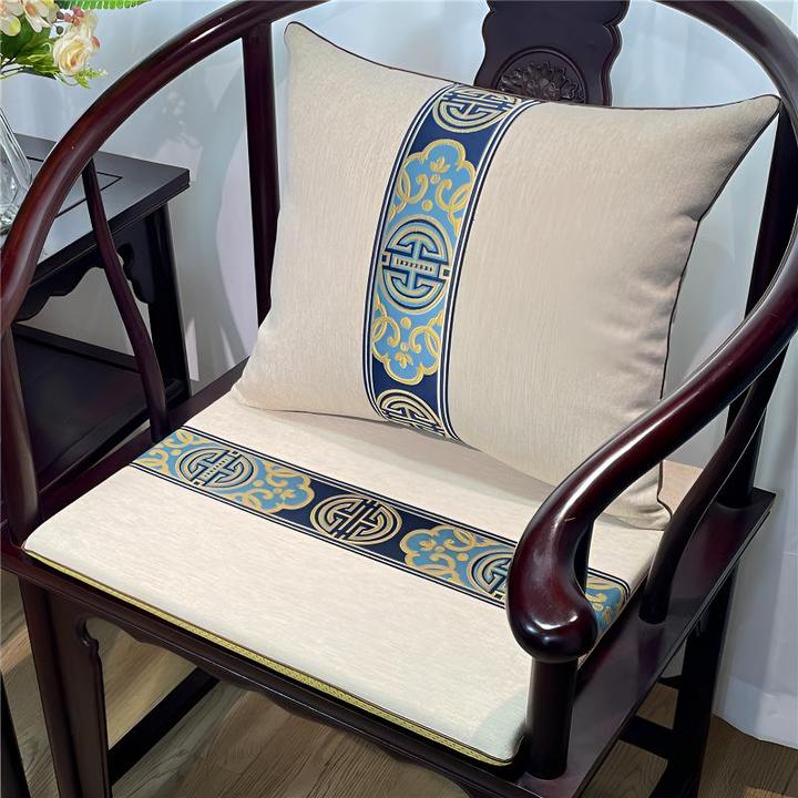 茶台座垫实木椅垫客厅垫防滑可拆圈椅茶椅座垫沙发茶椅坐垫