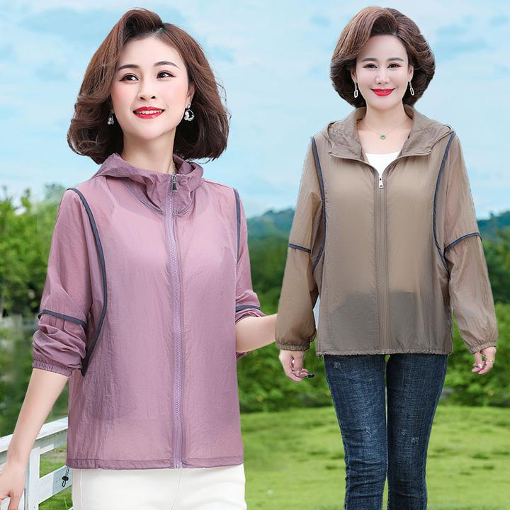 防晒衣洋气上衣中年女装外套妈妈装中老年夏装阔太太时髦气质服装