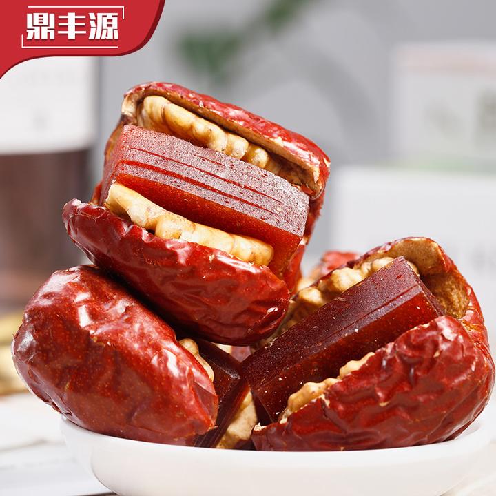 鼎丰源枣夹核桃山楂夹心糕新鲜健康营养休闲解馋办公室小零食方便